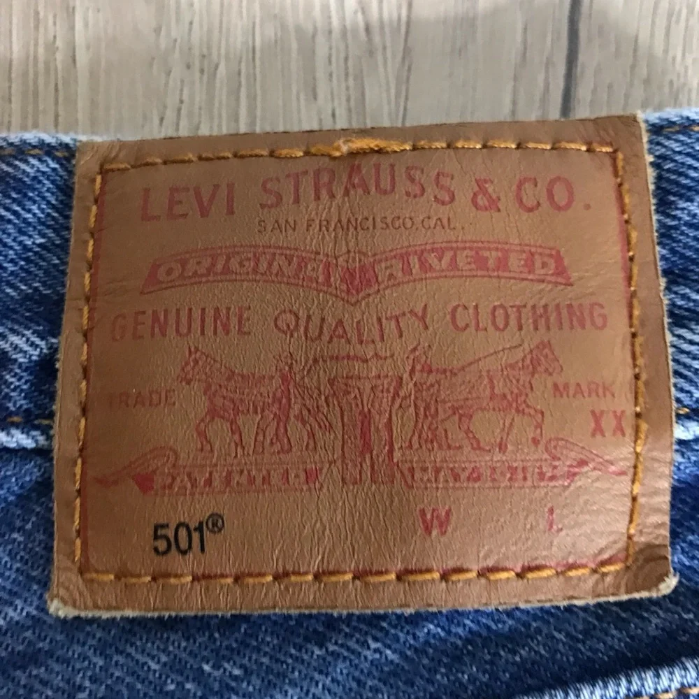 Levi’s Premium 501 Original fit Straight leg High rise Button Fly Jeans Size29 - Picture 6 of 15